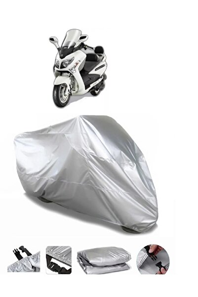 CoverPlus ماركة Sym GTS 250i EVO رمادية مقاومة للماء للدراجات النارية