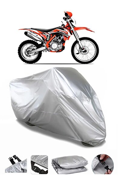 CoverPlus Yuki Dirty Paws Offroad Gray Waterproof Motorcycle Tarpaulin
