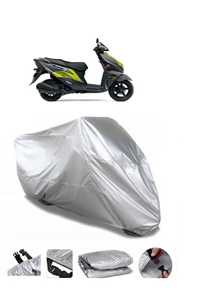 CoverPlus ماركة سوزوكي أفينيس 125 رمادية مقاومة للماء للدراجات النارية