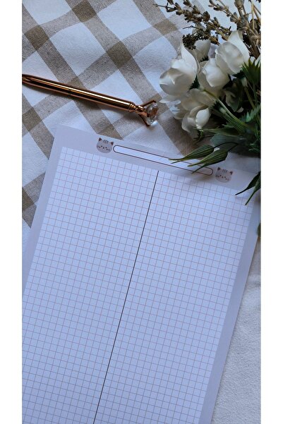 Flowery Paper Kedili Gri A4 Notepad - Memopad,Check List ,Not Defteri ,Blokno...