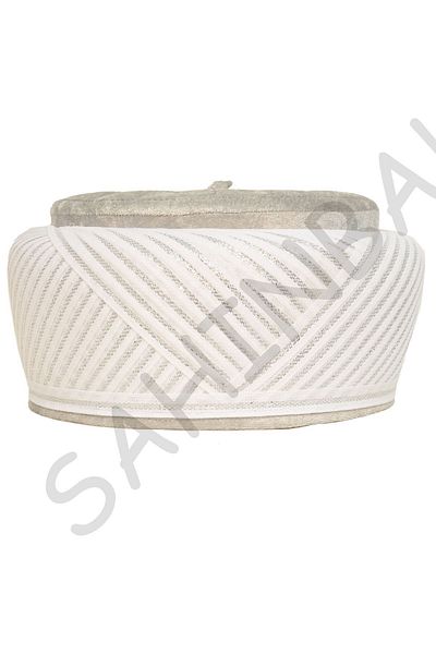 şahinbak Soft Velvet Luxury Wraparound - Fes Embroidered, Imam Wraparound, Skullcap and Cube Set (S218)