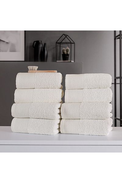 Lorateks Σετ Πετσέτες Ζαφείρι 8 Βαμβακερών - 50x90cm, Κουτί