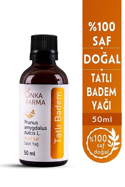 OnkaFarma Onka Farma 100% Pure Sweet Almond Oil - Cold Pressed - 50 ml