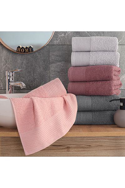 Lorateks Sapphire 8-piece Cotton Towel Set - 50x90cm, Boxed