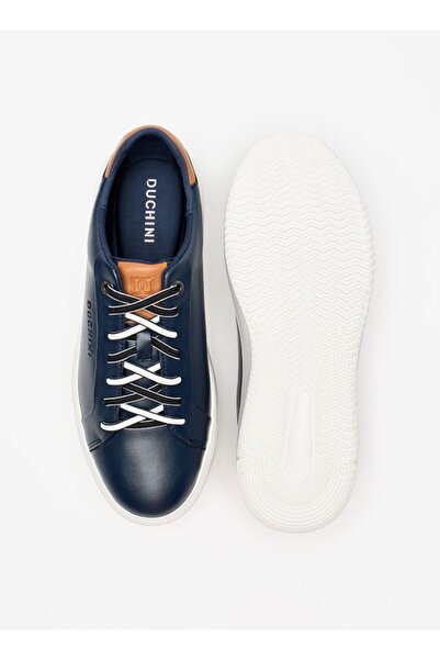 Duchini Men's Solid Lace-Up Low Ankle Sneakers