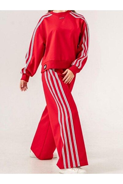 Zekids Girl - 3 Stripe Oversize Loose Trousers