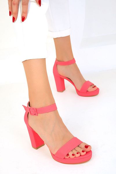 SOHO Fuchsia Satin Women's Classic Heeled Shoes - 19512