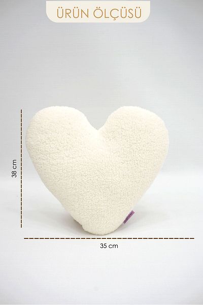 mordesign Teddy Fabric Decorative Plush Pillow - Super Soft Heart Pillow, Morteddy Series