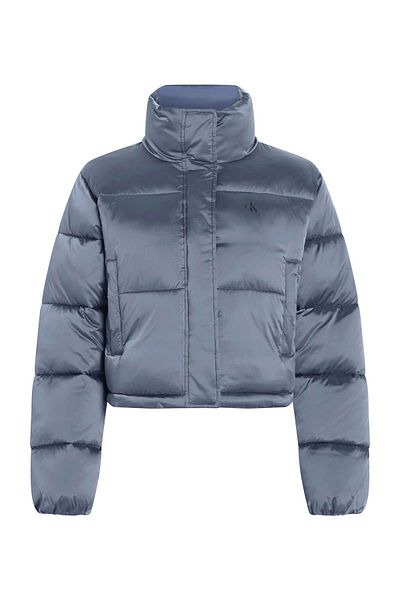 Calvin Klein Lesklá bunda Cropped Puffer