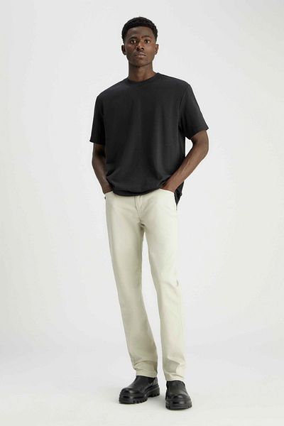 Calvin Klein Cut Cotton Twill Pants