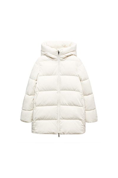 MANGO Woman Palton alb pentru femei67170640
