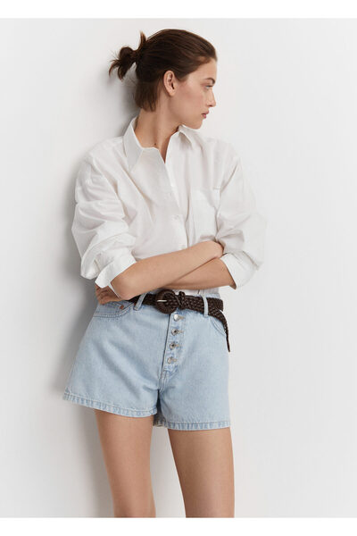MANGO Cămașă de damă Off-White47040356