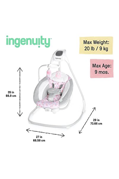 Ingenuity Simple Comfort Cassidy Dönenceli Salıncak Ve Ev Tipi Ana Kucağı