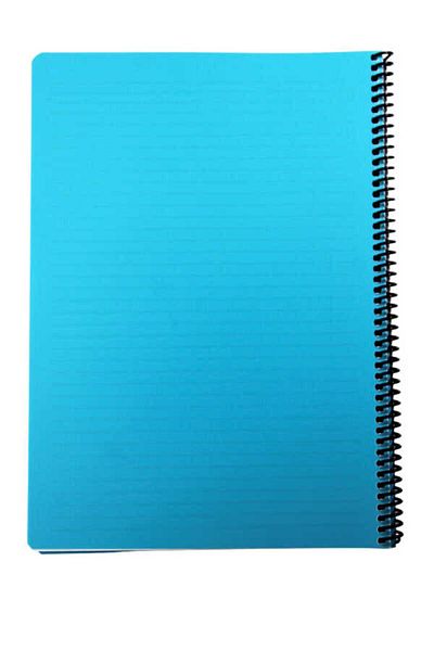 Mynote Flex A4 60 Sheets Lined Spiral Plastic Neon Cover Notebook
