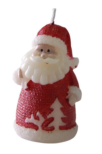 CAN Christmas Santa Claus Candle 10 Cm
