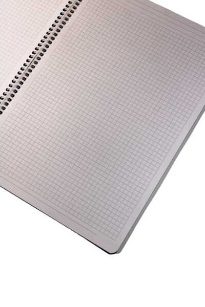 Ticon A4 60 Sheets Checked - Spiral Plastic Cover Notebook