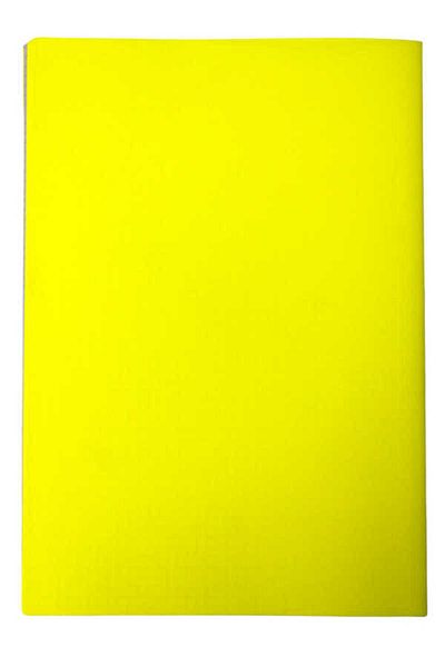 Mynote Text Neon A4 40 Sheets Checked Plastic Cover Notebook