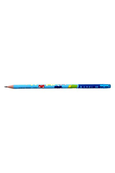 Adel Kids Patterned Hb Pencil with Eraser 10365