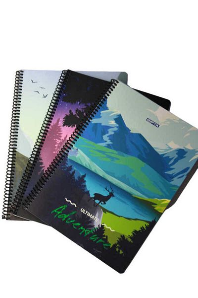 Gıpta 80 Sheets Lined A4 Spiral Paper Cover Notebook