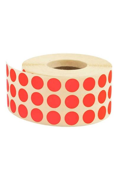 Tanex Taneks Orange Dot Label 5000pcs 10 Mm