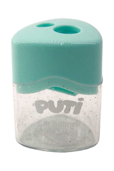Puti Double Compartment Pastel Color Pencil Sharpener 06390