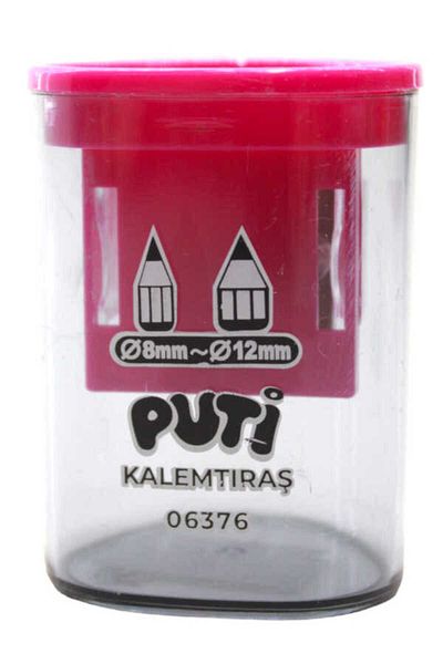 Puti Double Compartment Plastic Pencil Sharpener 06376