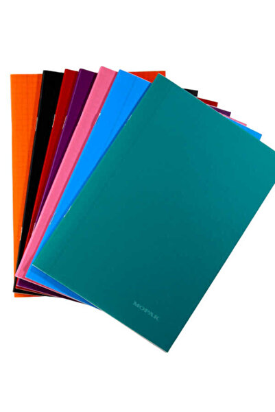 Mopak A5 40 Sheets Checked Plastic Cover School Notebook