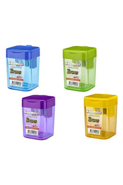 Brons Square Bowl Pencil Sharpener Br-570