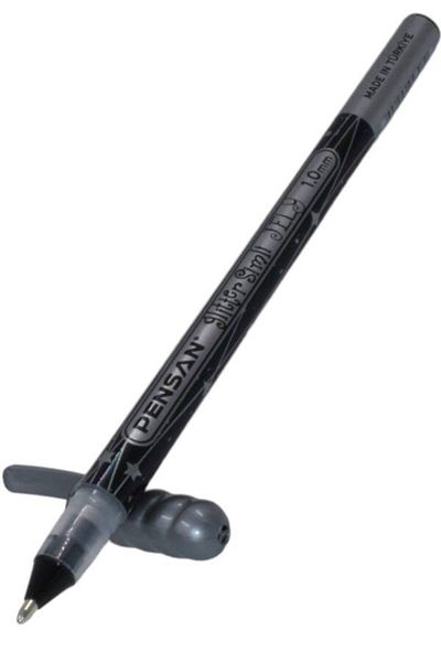 Pensan 1 Mm Silver Glitter Glitter Gel Pen - 2800 Model