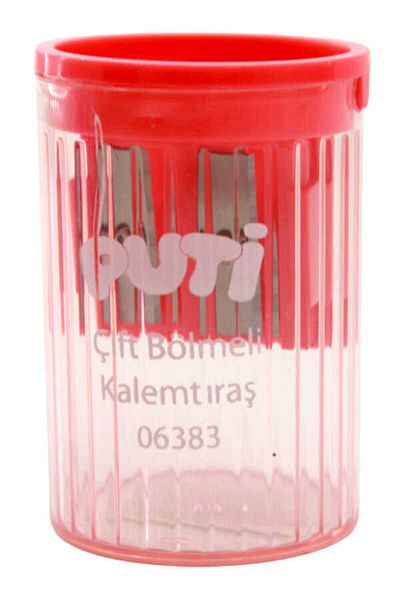 Puti Double Compartment Pencil Sharpener 06383