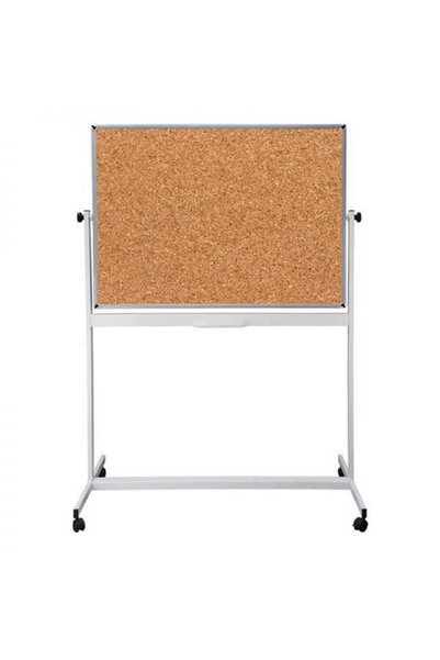 AKYAZI Çift Taraflı Mobil Mantar Pano 120 X 200 Cm