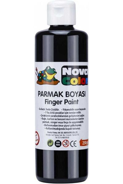 Nova Color Nc-445 Black Finger Paint 250 gr