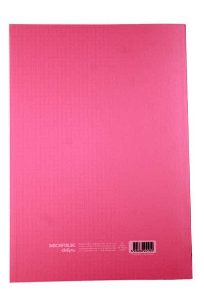 Mopak A4 80 Sheets Checked Plastic Cover School Notebook