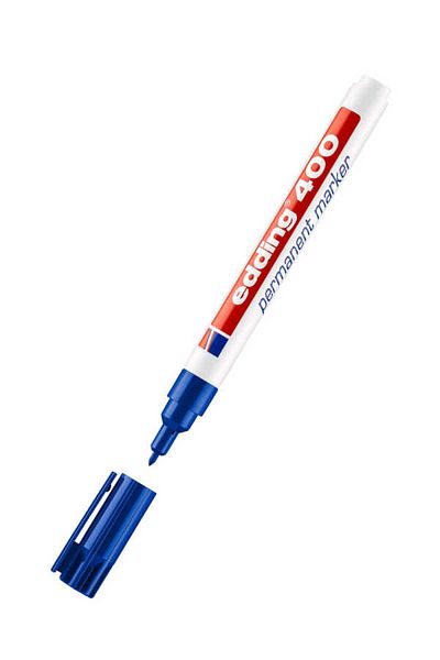 Edding Blue Permanent Permanent Cut Point Parcel Pen E-400
