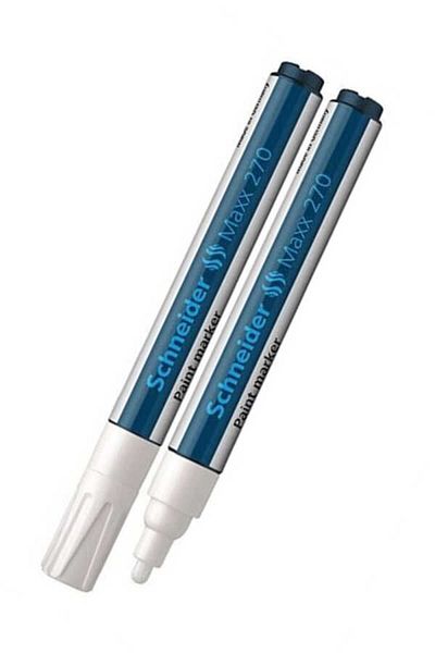 Schndeir Schneider White Decoration and Marking Pen - Tip 1-3 MM, 270