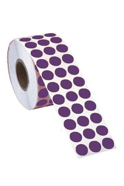 Tanex 10 mm Purple Dot Label - 5000 Pieces