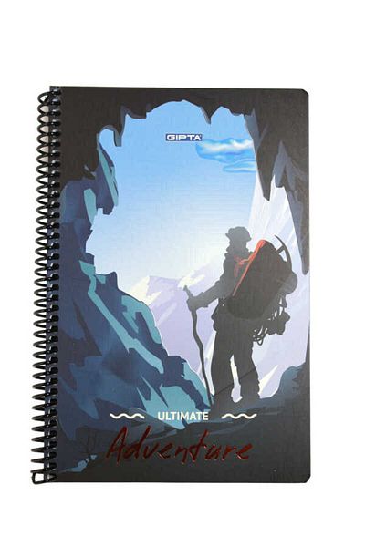 Gıpta 80 Sheets Checked Cardboard Cover Spiral Notebook 17 X 24 Cm