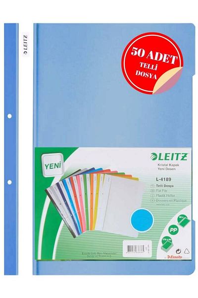 Leitz Light Blue Ring Binder 50 Pack
