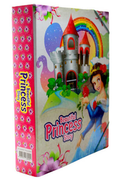 Seven Princess Figured Elastic Student Box Folder 2077