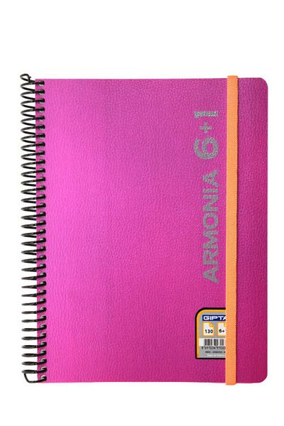 Gıpta GIPTA A4 130 SHEETS 6+1 SPIRAL PLASTIC COVER NOTEBOOK