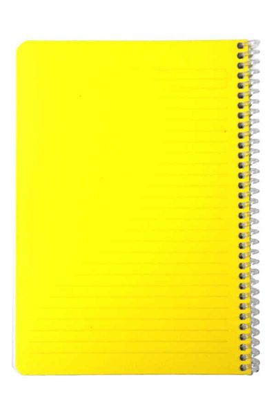 Mynote Flex A5 80 Sheets Striped Spiral Plastic Neon Cover Notebook