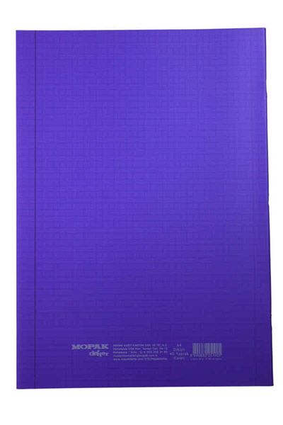 Mopak A4 40 Sheets Checked Plastic Cover School Notebook