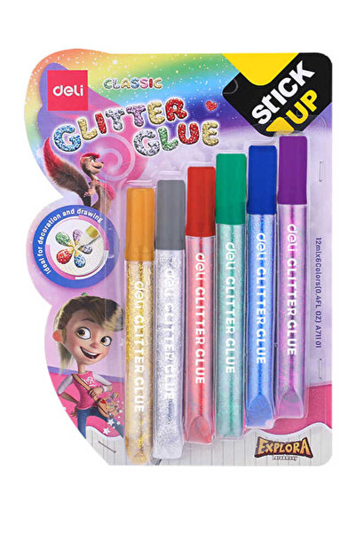 Genel Markalar A71101 Simli Yapıştırıcı 12ml 6lı Klasik Renk A71101