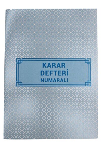 GÜRMAT Gürmat Karar Defteri 40 Yaprak Numaralı