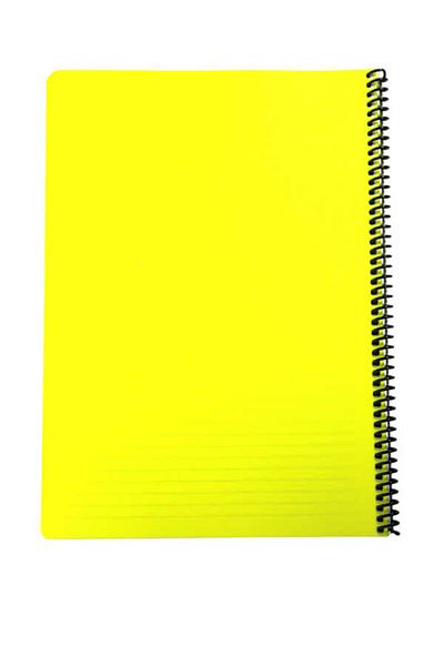 Mynote Flex A4 60 Sheets Lined Spiral Plastic Neon Cover Notebook