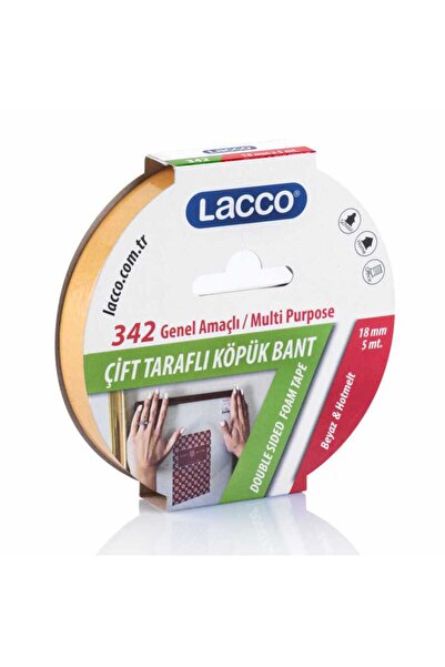 Lacco Bandă dublă cu spumă 18 X 5 Mm Cod342