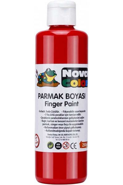 Nova Color Nc-442 Red Finger Paint 250 gr