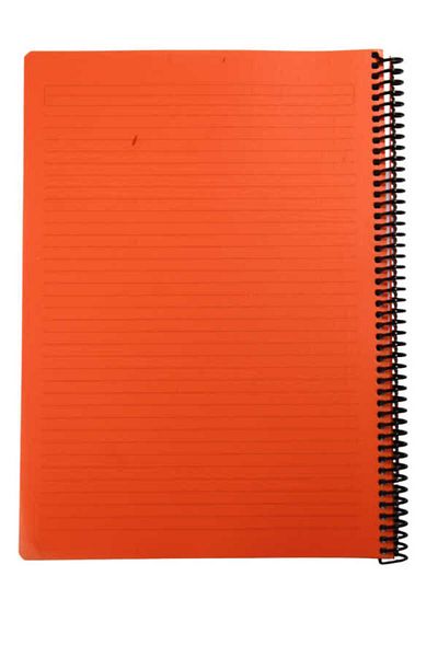Mynote Flex A4 120 - Leaf Striped Spiral Neon Notebook