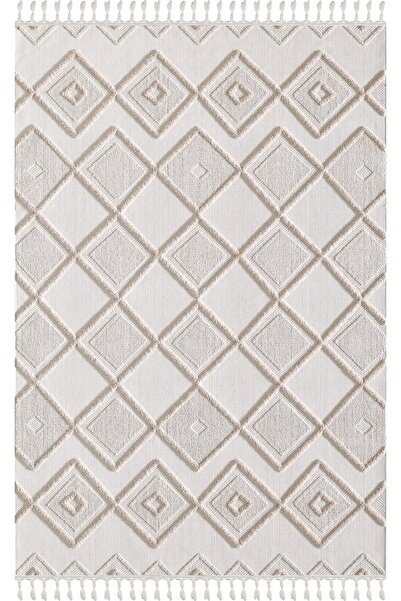 Empera Ibiza - Ice Hav Toz Vermez Geometrik Desenli Halı