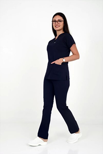 DENİZ İŞ بدلة مقشرات نسائية من Deniz Iş مصنوعة من القطن Terycotton Yarasakol ...